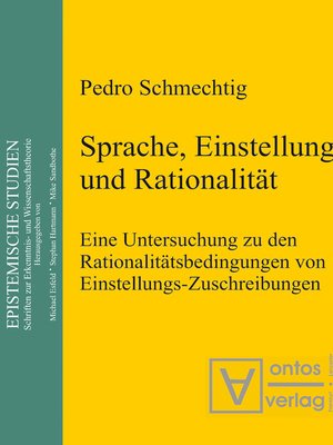 cover image of Sprache, Einstellung und Rationalität